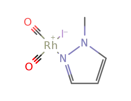 cis-iodo(dicarbonyl)(1-methylpyrazole)rhodium(I)