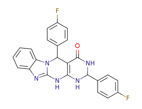 2,5-bis(4-fluorophenyl)-2,3,5,12-tetrahydrobenzo[4,5]imidazo[1,2-a]pyrimido[4,5-d]pyrimidin-4(1H)-one