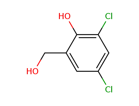 Molecular Structure of 6641-02-7 (2,4-Dichloro-6-(hydroxymethyl)phenol)