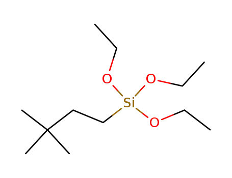 Molecular Structure of 41966-94-3 ((3,3-dimethylbutyl)triethoxysilane)