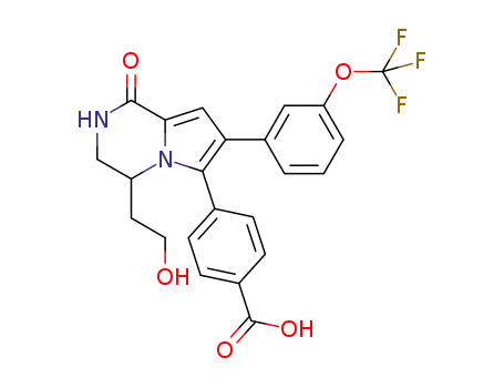 4-{4-(2-hydroxyethyl)-1-oxo-7-[3-(trifluoromethoxy)phenyl]-1,2,3,4-tetrahydropyrrolo[1,2-a]pyrazin-6-yl}benzoic acid