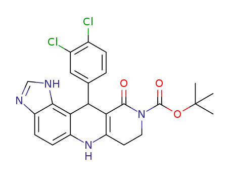 11-(3,4-dichlorophenyl)-10-oxo-7,8,10,11-tetrahydro-3H-imidazo[4',5':3,4]benzo[1,2-b][1,6]naphthyridine-9(6H)-carboxylate