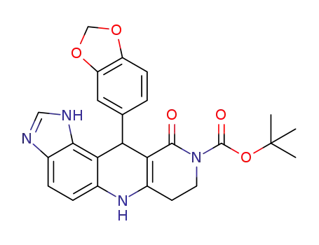 tert-butyl 11-piperonyl-10-oxo-7,8,10,11-tetrahydro-3H-imidazo[4',5':3,4]benzo[1,2-b][1,6]naphthyridine-9(6H)-carboxylate