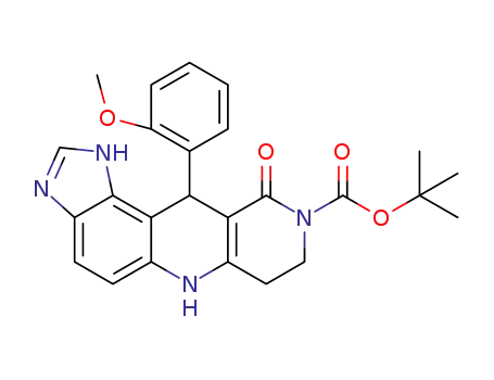tert-butyl 11-(2-methoxyphenyl)-10-oxo-7,8,10,11-tetrahydro-3H-imidazo[4',5':3,4]benzo[1,2-b][1,6]naphthyridine-9(6H)-carboxylate