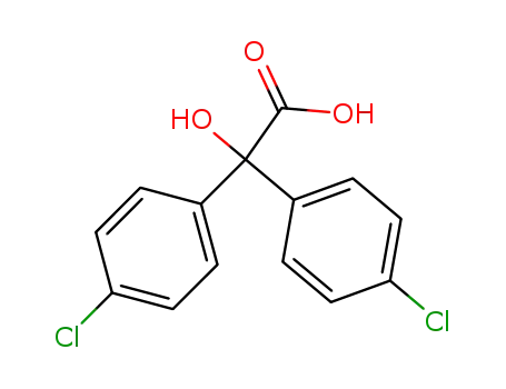 Molecular Structure of 23851-46-9 (4,4'-dichlorobenzilic acid)