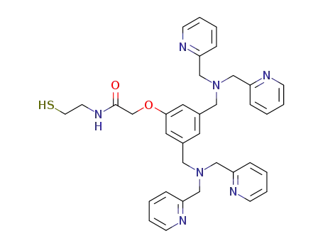 2-(3,5-bis((bis(pyridin-2-ylmethyl)amino)methyl)phenoxy)-N-(2-mercaptoethyl)acetamide
