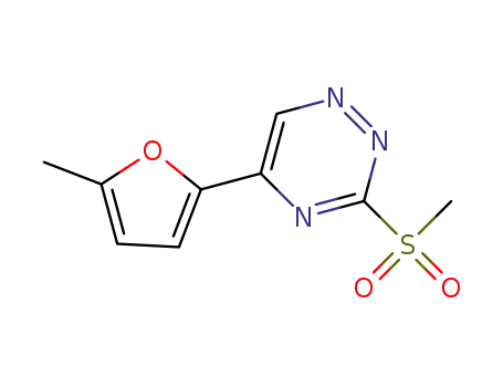 5-(5-methylfuran-2-yl)-3-(methylsulfonyl)-1,2,4-triazine