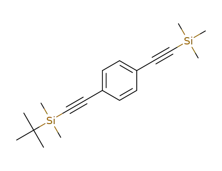 tert-butyldimethyl((4-((trimethylsilyl)ethynyl)phenyl)ethynyl)silane
