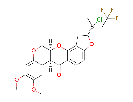 (2R,6aS,12aS)-2-(2-chloro-4,4,4-trifluorobutan-2-yl)-8,9-dimethoxy-1,2,12,12a-tetrahydrochromeno[3,4-b]furo[2,3-h]chromen-6(6aH)-one
