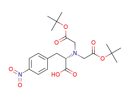 2-(bis-2-tert-butoxycarbonylmethylamino)-3-(4-nitrophenyl)propanoic acid
