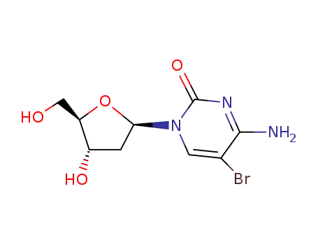Molecular Structure of 1022-79-3 (5-Bromo-2'-deoxycytidine)