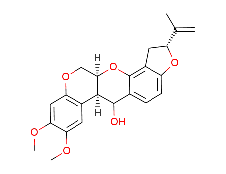 (2R,6aR,12aS)-8,9-dimethoxy-2(prop-1-en-2-yl)-1,2,6,6a,12,12a- hexahydrochromeno[3,4-b]furo[2,3-h]chromen-6-ol
