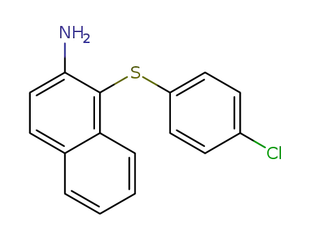 1-((4-chlorophenyl)thio)naphthalen-2-amine