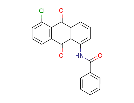 Molecular Structure of 117-05-5 (N-(5-chloro-9,10-dihydro-9,10-dioxo-1-anthryl)benzamide)