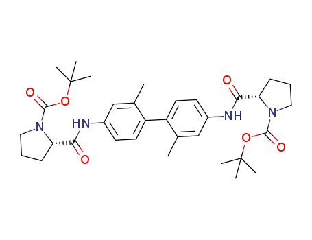 (2S,2'S)-di-tert-butyl 2,2'-(((2,2'-dimethyl-[1,1'-biphenyl]-4,4'-diyl)bis(azanediyl))bis(carbonyl))bis(pyrrolidine-1-carboxylate)