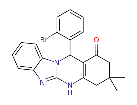 3,3-dimethyl-12-(2-bromophenyl)-1,2,3,4,5,12-hexahydrobenzo[4,5]imidazo[2,1-b]quinazolin-1-one