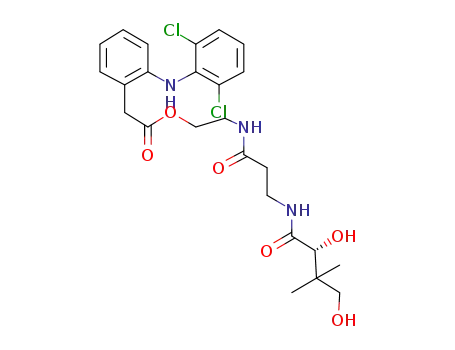 [2-(2,6-Dichloro-phenylamino)-phenyl]-acetic acid 2-[3-((R)-2,4-dihydroxy-3,3-dimethyl-butyrylamino)-propionylamino]-ethyl ester
