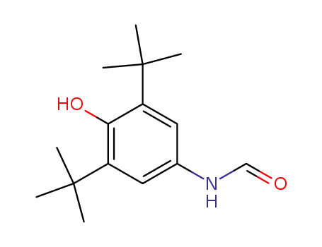 Molecular Structure of 69230-90-6 (Formamide, N-[3,5-bis(1,1-dimethylethyl)-4-hydroxyphenyl]-)