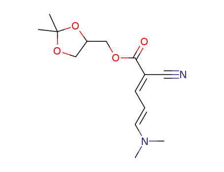 (2,2-dimethyl-1,3-dioxolan-4-yl)methyl (2E,4E)-2-cyano-5-(dimethylamino)penta-2,4-dienoate