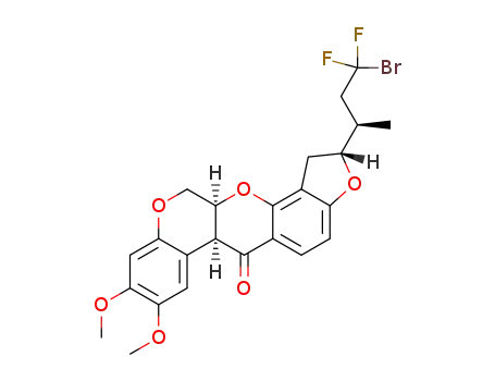 (2R,6aS,12aS)-2-((R)-4-bromo-4,4-difluorobutan-2-yl)-8,9-dimethoxy-1,2,12,12a-tetrahydrochromeno[3,4-b]furo[2,3-h]-chromen-6(6aH)-one