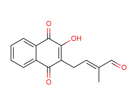 (E)-4-(1,4-dihydro-2-hydroxy-1,4-dioxonaphthalen-3-yl)-2-methylbut-2-enal