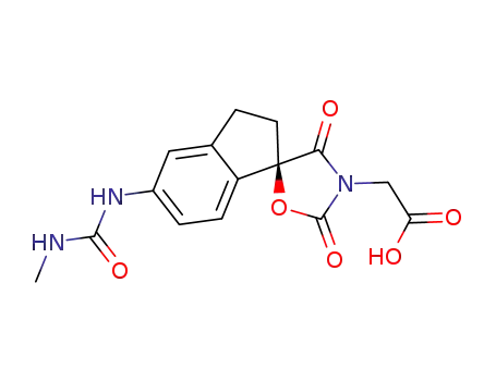 (R)-2-(5-(3-methylureido)-2',4'-dioxo-2,3-dihydrospiro[indene-1,5'-oxazolidine]-3'-yl)acetic acid