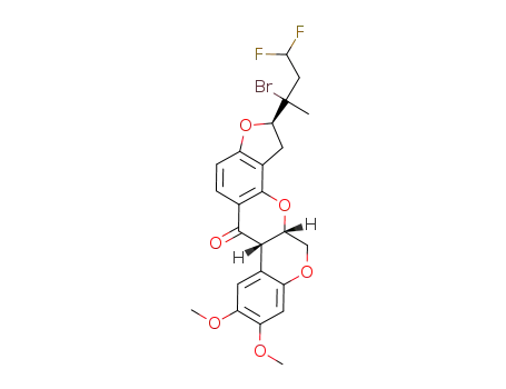 (2R,6aS,12aS)-2-(2-bromo-4,4-difluorobutan-2-yl)-8,9-dimethoxy-1,2,12,12a-tetrahydrochromeno[3,4-b]furo[2,3-h]chromen-6(6aH)-one