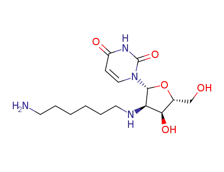 1-((2R,3R,4S,5R)-3-(6-aminohexylamino)-4-hydroxy-5-(hydroxymethyl)tetrahydrofuran-2-yl)pyrimidine-2,4(1H,3H)-dione