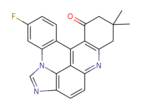 3-fluoro-12,12-dimethyl-12,13-dihydroimidazo[4,5,1-de]quinolino[4,3,2-mn]acridin-14(11H)-one