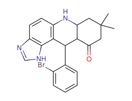 11-(2-bromophenyl)-8,8-dimethyl-6a,7,8,9,10a,11-hexahydro-1H-imidazo[4,5-a]acridin-10(6H)-one