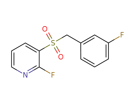 2-fluoro-3-(3'-fluoro)benzylsulfonylpyridine