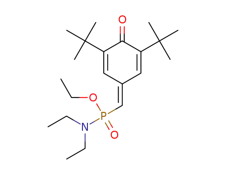 ethyl N,N-diethyl[(3,5-di-t-butyl-4-oxocyclohexa-2,5-dien-1-ylidene)methyl]phosphonamidate