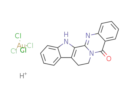 AuCl4*C18H13N3O*H(1+)