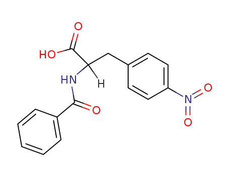 Molecular Structure of 101468-97-7 (DL-Phenylalanine, N-benzoyl-4-nitro-)