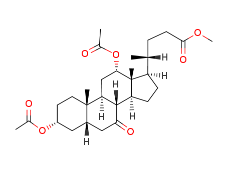 (3alpha,5beta,12alpha)-3,12-bis(acetyloxy)-7-oxocholan-24-oic acid methyl ester