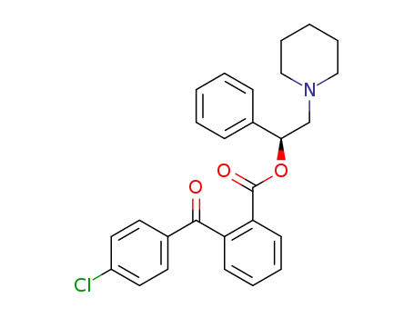 (S)-1-phenyl-2-(piperidin-1-yl)ethyl 2-(4-chlorobenzoyl)benzoate