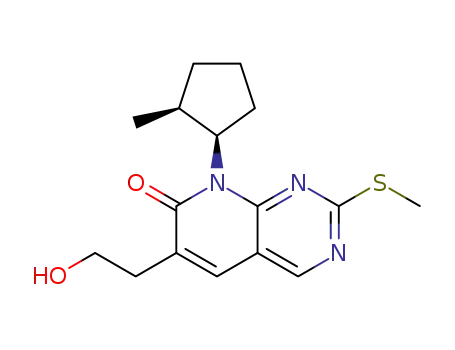 6-(2-hydroxyethyl)-8-[(1R,2S)-2-methylcyclopentyl]-2-(methylsulfanyl)pyrido[2,3-d]pyrimidin-7(8H)-one