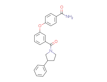 4-[3-(3-phenylpyrrolidine-1-carbonyl)phenoxy]benzamide
