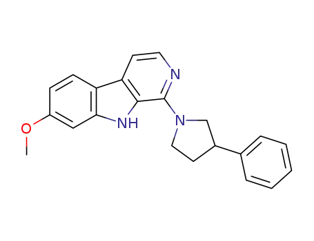 1-(3-phenylpyrrolidin-1-yl)-7-methoxy-9H-β-carboline