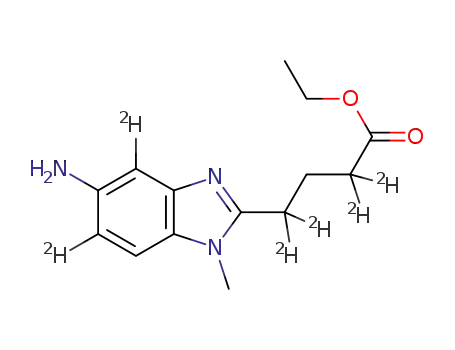 ethyl 4‐(5‐amino‐1‐methyl‐1H‐benzo[d]imidazol‐2‐yl‐4,6‐d2)butanoate‐2,2,4,4‐d4