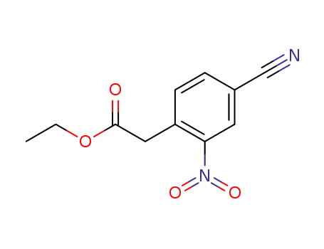 (4-cyano-2-nitro-phenyl)-acetic acid ethyl ester