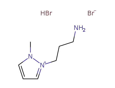 2-(3-aminopropyl)-1-methyl-1H-pyrazol-2-ium bromide hydrobromide