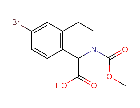 6-bromo-2-methoxycarbonyl-1,2,3,4-tetrahydroisoquinoline-1-carboxylic acid