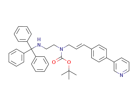 tert-butyl (E)-(2-aminoethyl)(3-(4-(pyridin-3-yl)phenyl)allyl)carbamate