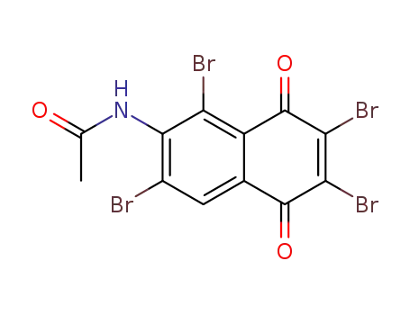 6-acetylamino-2,3,5,7-tetrabromo-[1,4]naphthoquinone