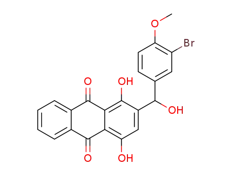 2-((3-bromo-4-methoxyphenyl)(hydroxy)methyl)-1,4-dihydroxyanthracene-9,10-dione