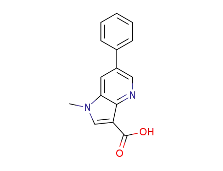1-methyl-6-phenyl-1H-pyrrolo[3,2-b]pyridine-3-carboxylic acid