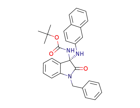 (R)-tert-butyl (1-benzyl-3-(naphthalen-2-ylamino)-2-oxoindolin-3-yl)carbamate