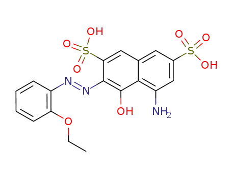 3-(2-ethoxy-phenylazo)-5-amino-4-hydroxy-naphthalene-2,7-disulfonic acid