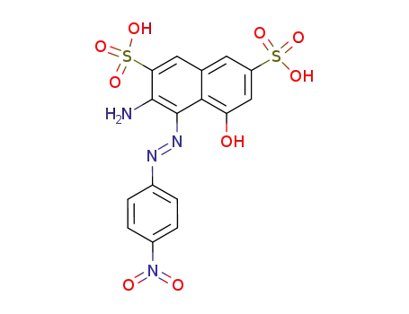 3-amino-5-hydroxy-4-(4-nitro-phenylazo)-naphthalene-2,7-disulfonic acid